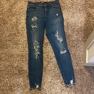 Express ankle high rise jeans